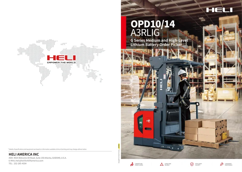 G Series Medium and High-Level Lithium Battery Order Picker