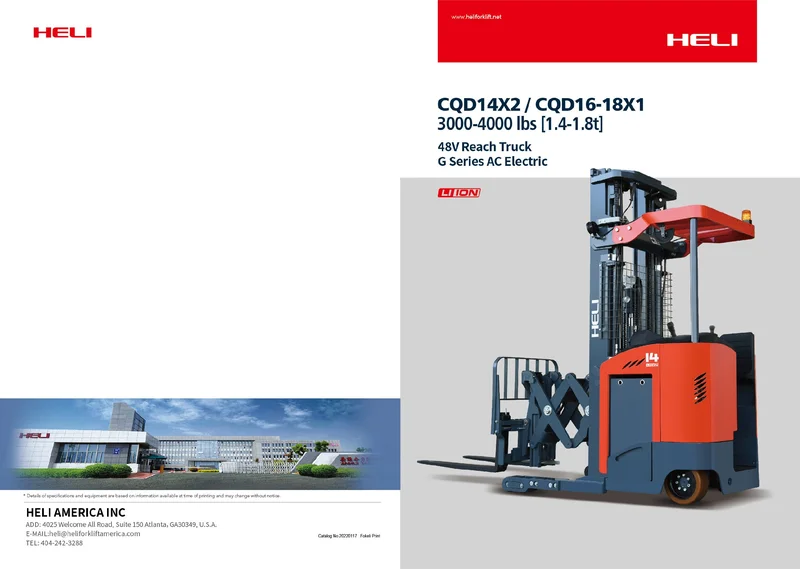CQD16X1/CQD18X1 Reach Truck