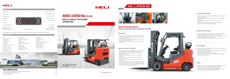 H3C IC Cushion Tire Forklift