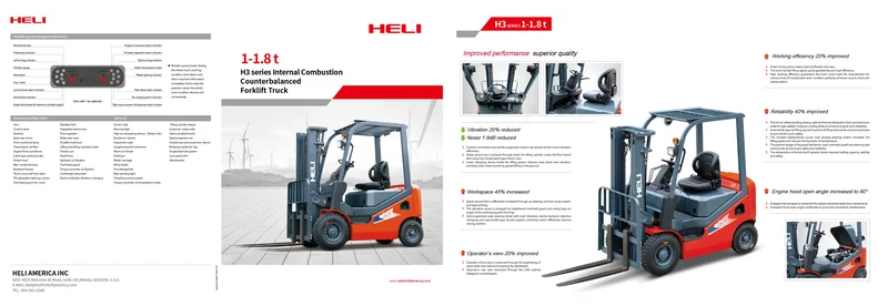 H3 Series Internal Combustion Counterbalanced Forklift Truck