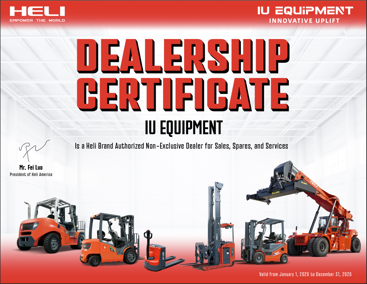 Authorized HELI Dealer
