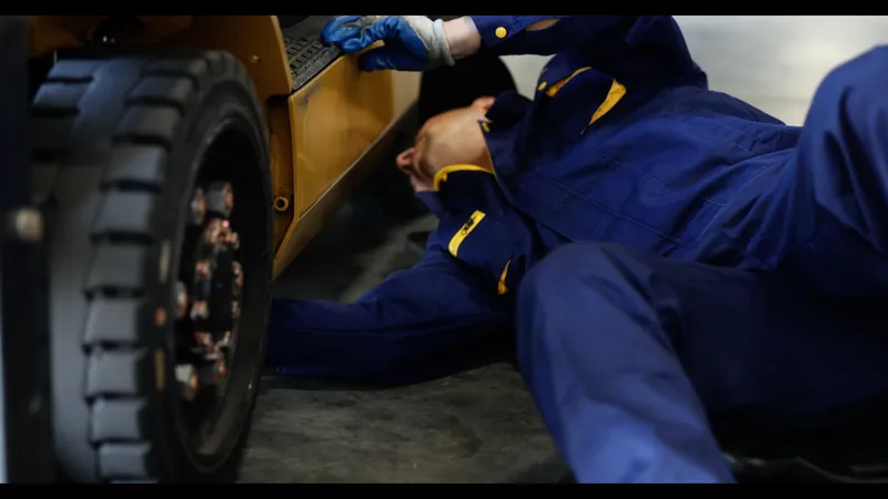 Scheduled forklift maintenance program